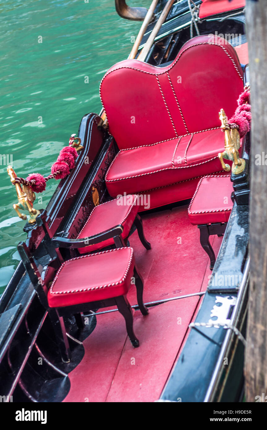 Gondel in Venedig Stockfoto