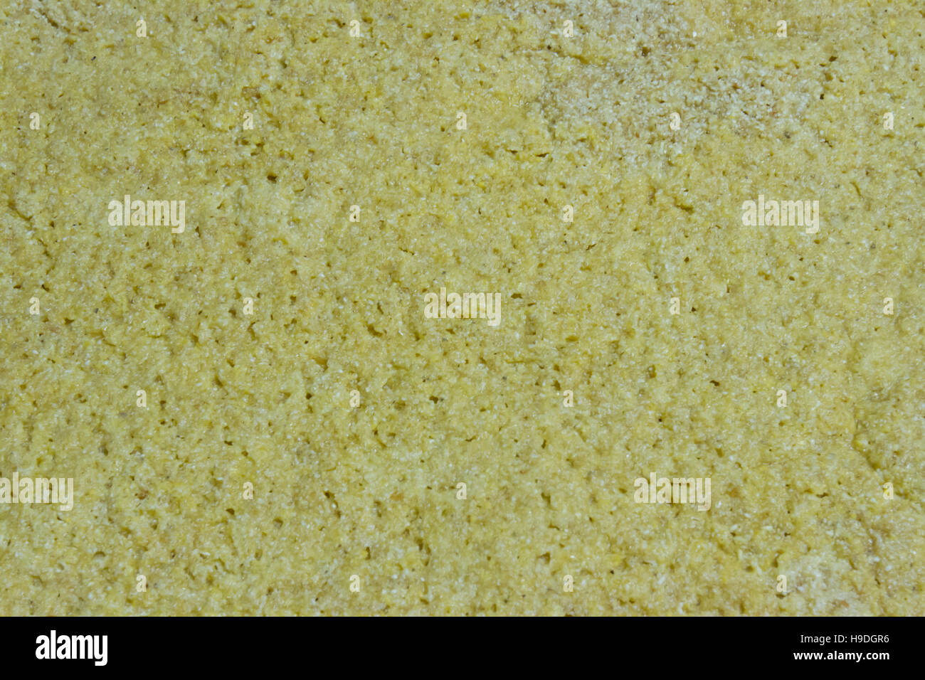 Nahaufnahme des gelben Mais Maische im Gärtank. Stockfoto
