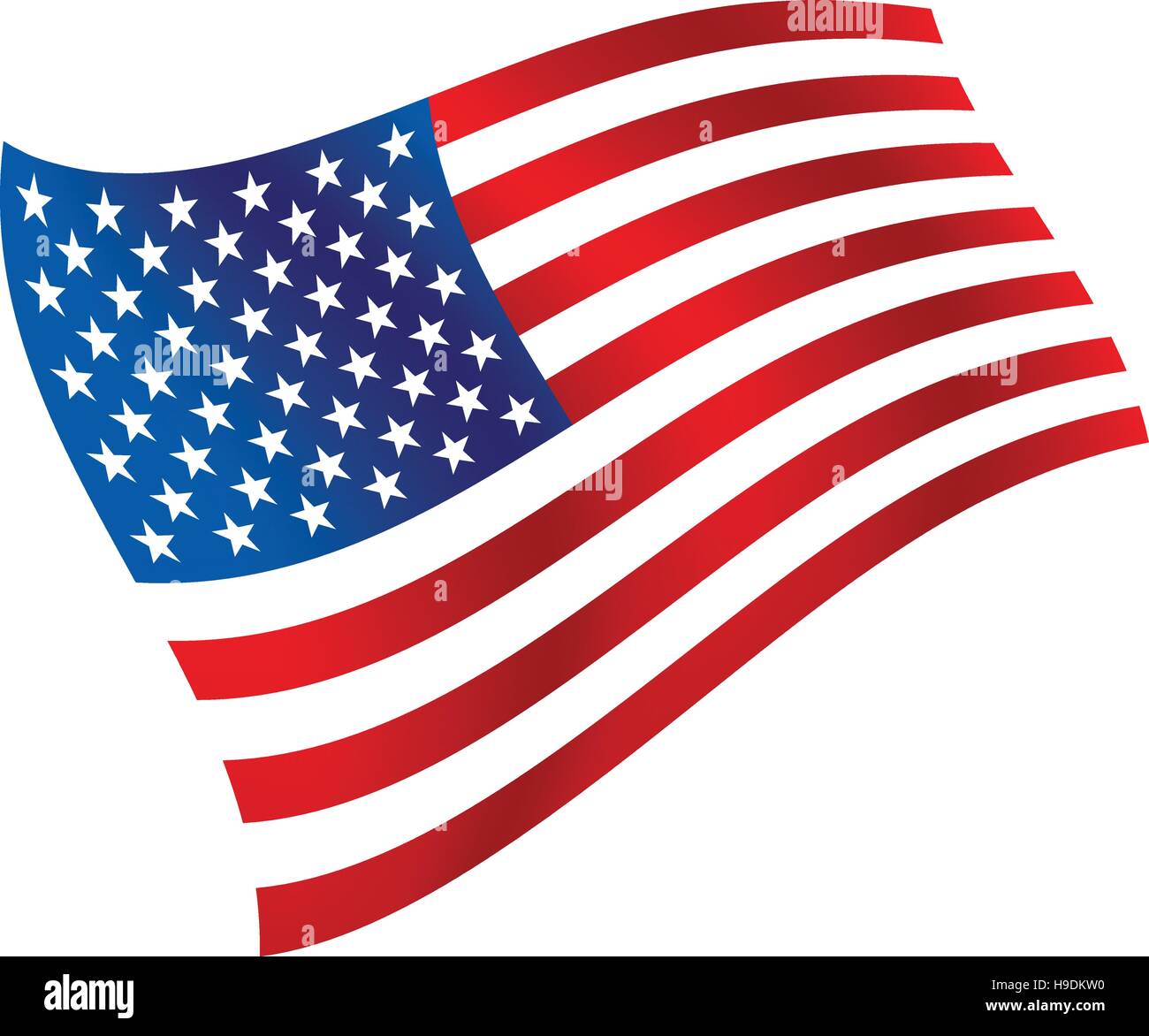Amerikanische Flagge Stock Vektor