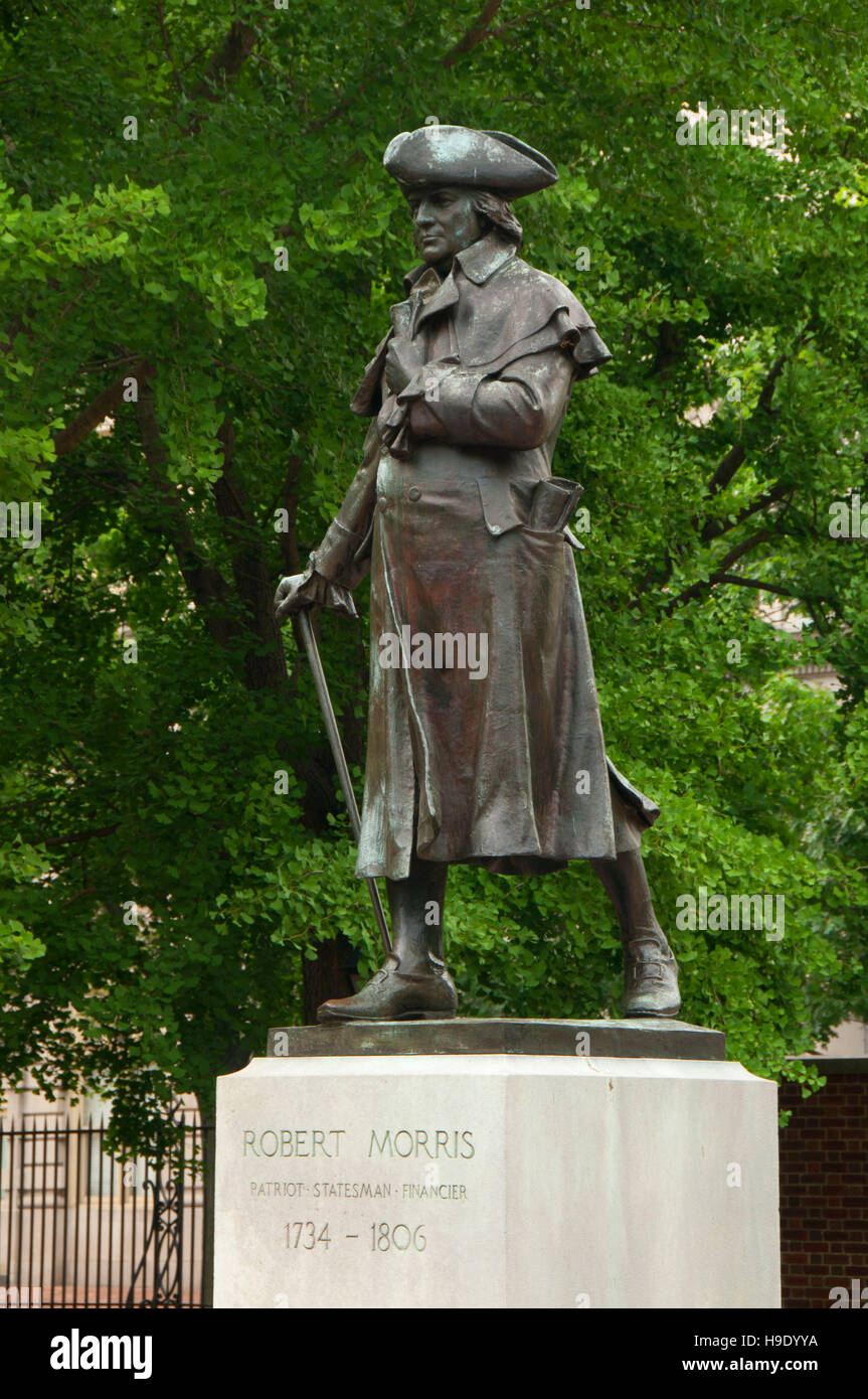Robert Morris Statue, Independence National Historical Park, Philadelphia, Pennsylvania Stockfoto