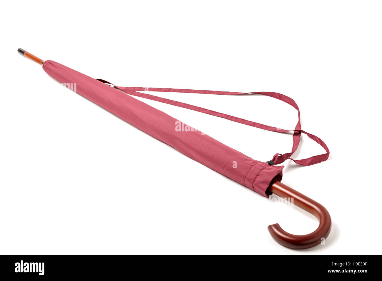 Stock Regenschirm Farbe Marsala auf isolierte Hintergrund. Stockfoto