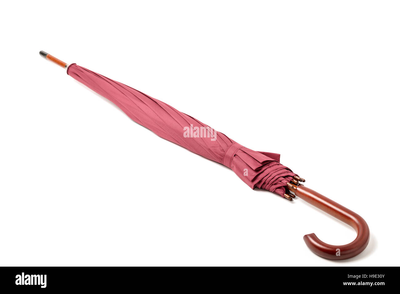 Stock Regenschirm Farbe Marsala auf isolierte Hintergrund. Stockfoto