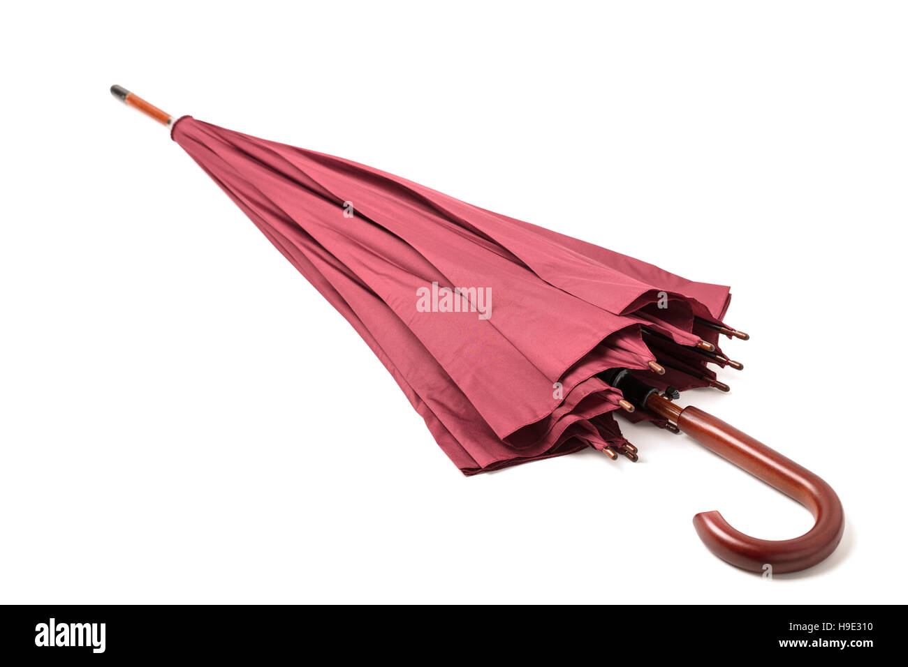 Stock Regenschirm Farbe Marsala auf isolierte Hintergrund. Stockfoto