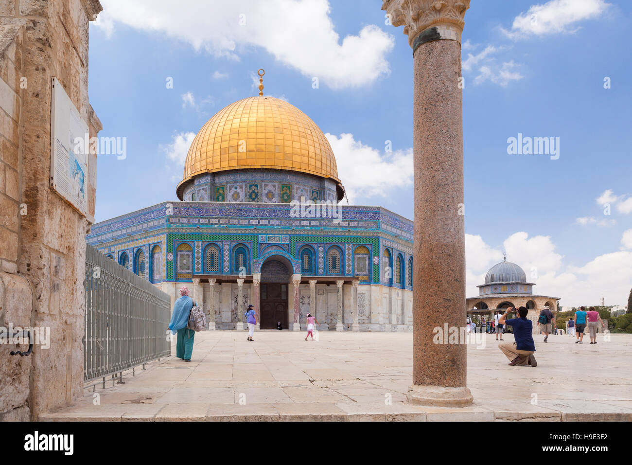 Die Kuppel des Rock, Ost-Jerusalem, Palästina Stockfoto