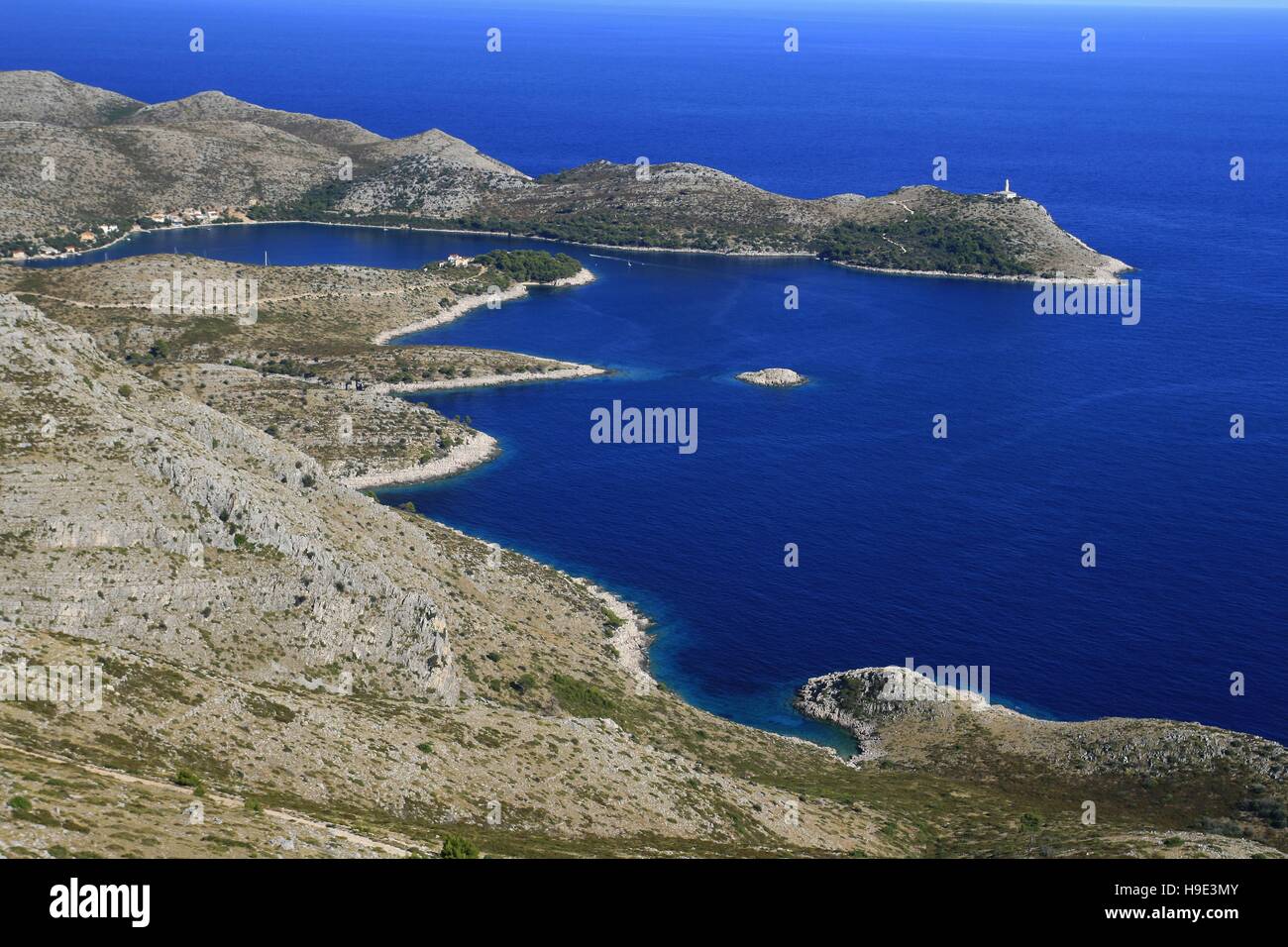 Insel Lastovo in Kroatien Stockfoto