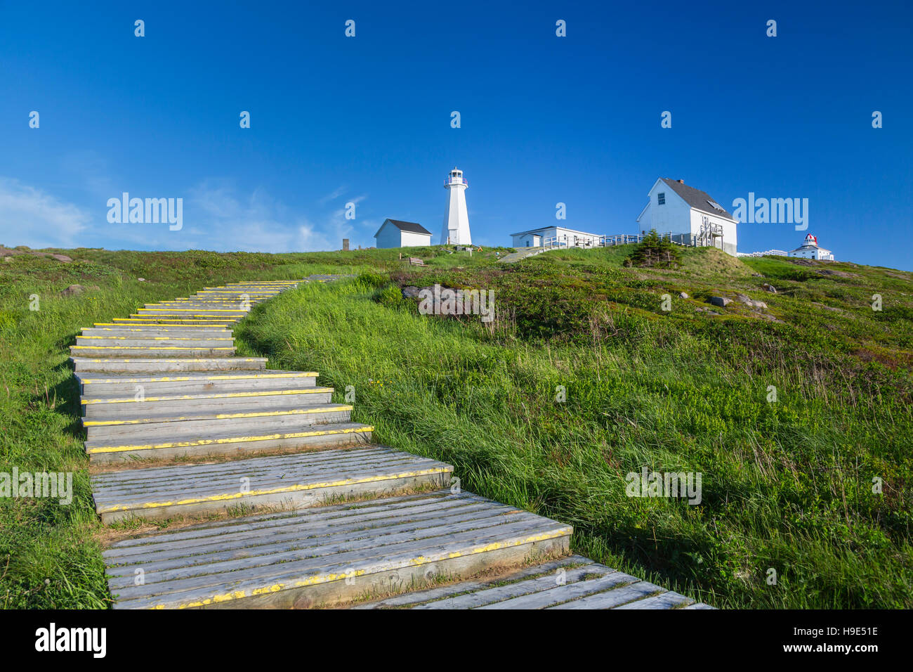 Das Cape Spear National Historic Site in der Nähe von St. John's Neufundland und Labrador, Kanada Stockfoto