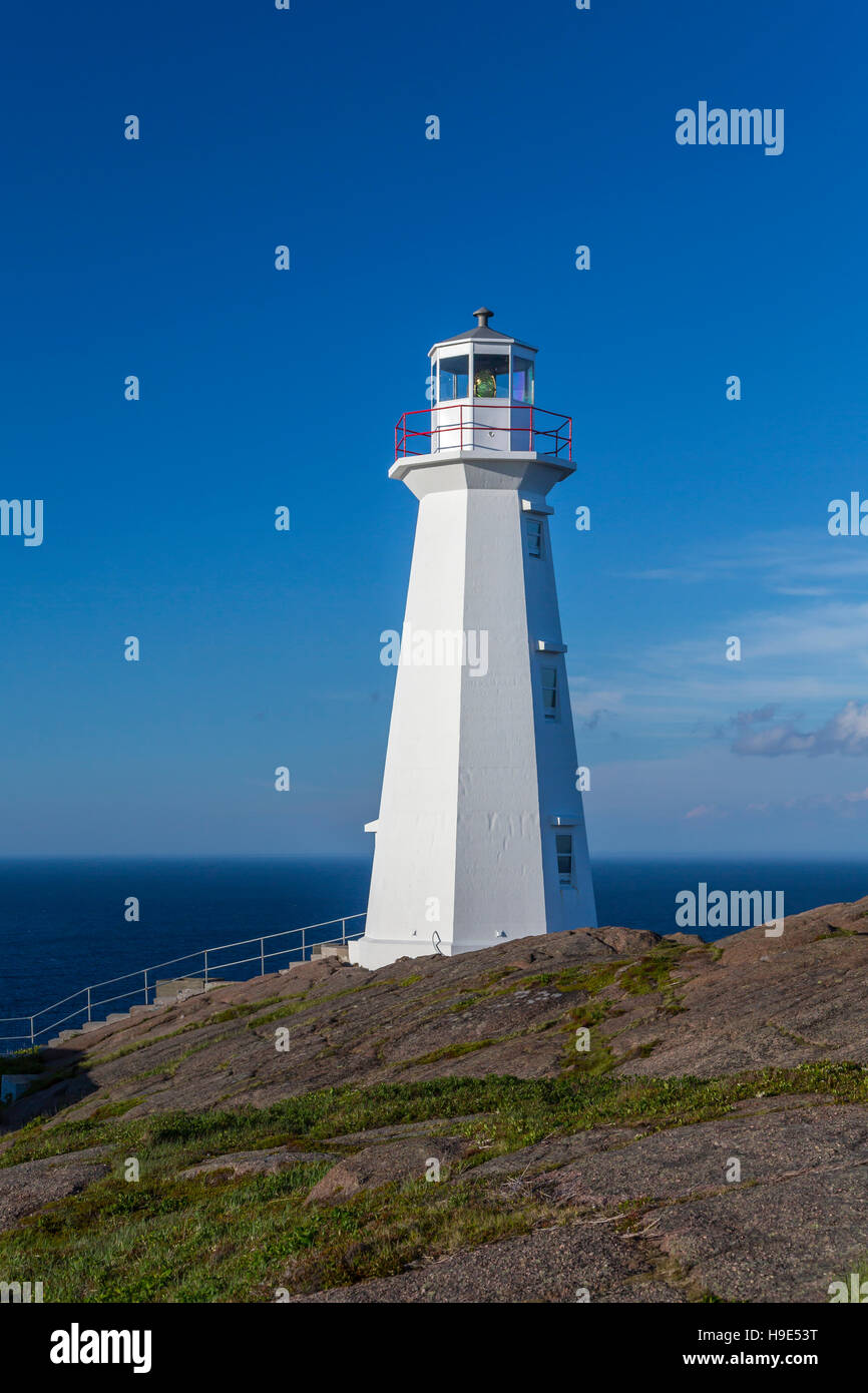 Das Cape Spear National Historic Site in der Nähe von St. John's Neufundland und Labrador, Kanada Stockfoto