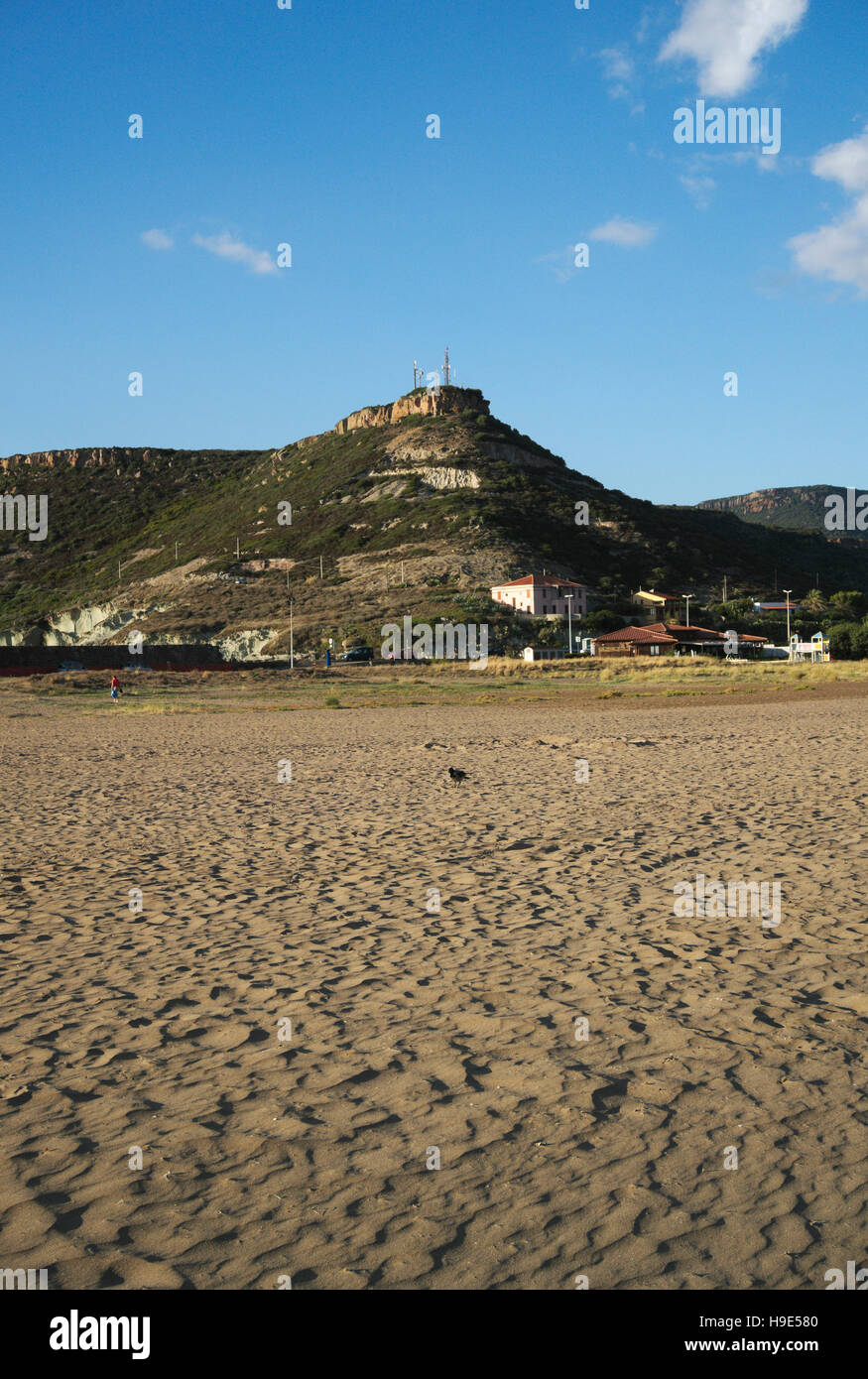 Strand in Bosa Marina, Sardinien, Italien Stockfoto