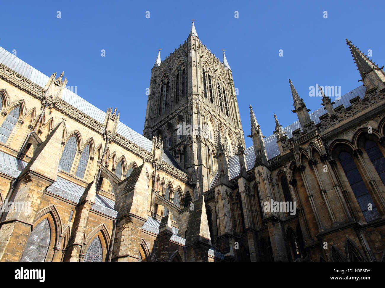 Kathedrale von Lincoln Stockfoto