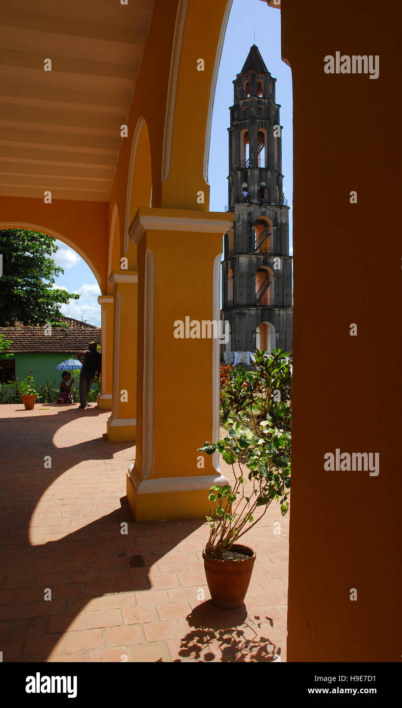 Kuba, in der Nähe von Trinidad, Iznaga Turm Manaca Iznaga Stockfoto