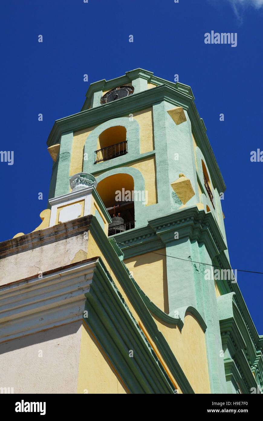 Kuba, Trinidad, Kloster von San Francisco Glockenturm Stockfoto