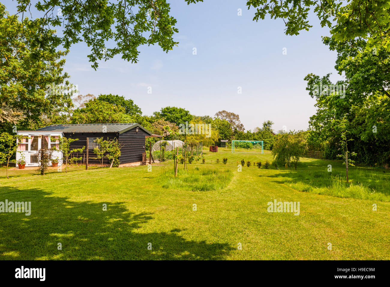 Ein Garten in Broome, Bungay, Suffolk, England, Großbritannien, Uk Stockfoto