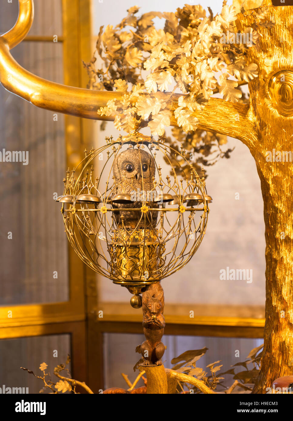 Teil der Pfau Uhr in die Eremitage. Stockfoto