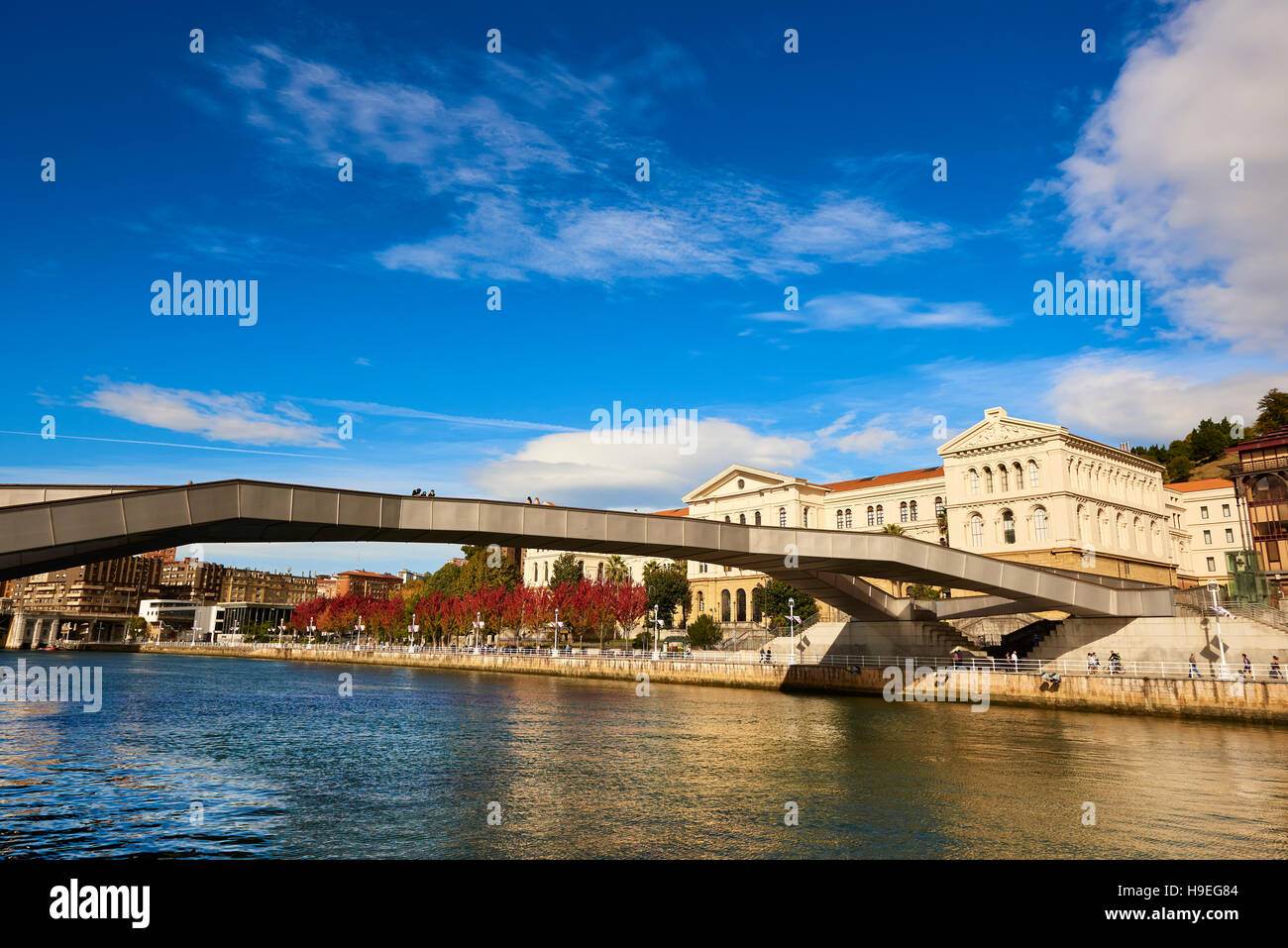 Pedro Arrupe Brücke, Bilbao, Vizcaya, Baskenland, Euskadi, Euskal Herria, Spanien, Europa Stockfoto