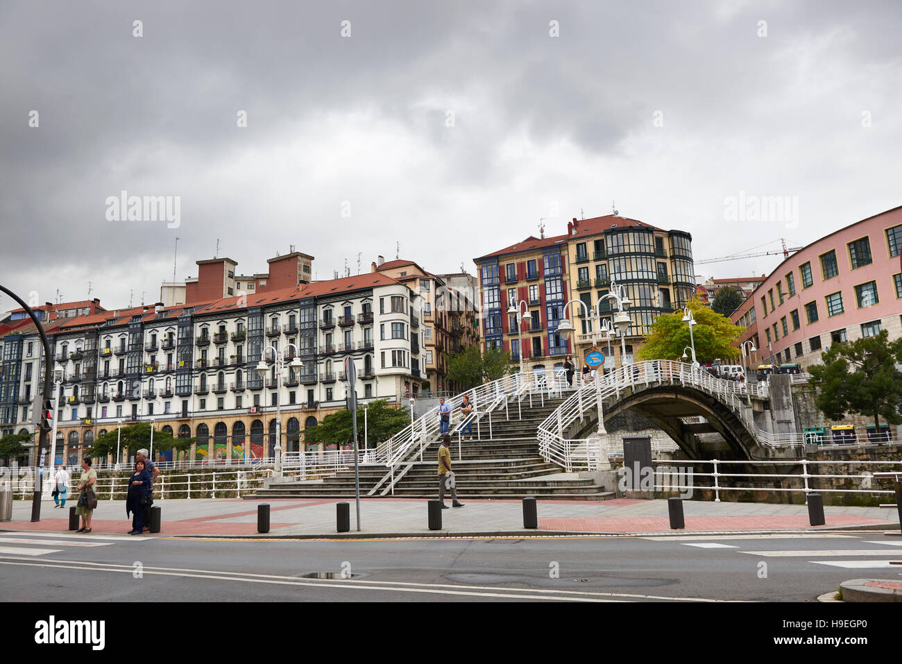 La Merced Brücke, Bilbao, Biskaya, Baskenland, Baskenland, Spanien, Europa Stockfoto