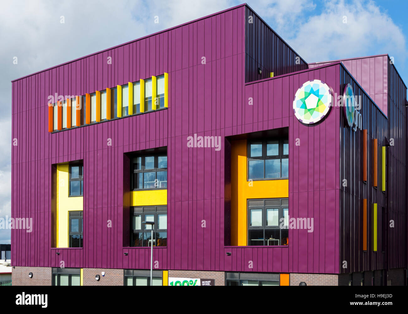 Oldham College.  GM UTC building (Cassidy & Ashton 2014), Middleton Road, Oldham, größere Manchester, UK Stockfoto