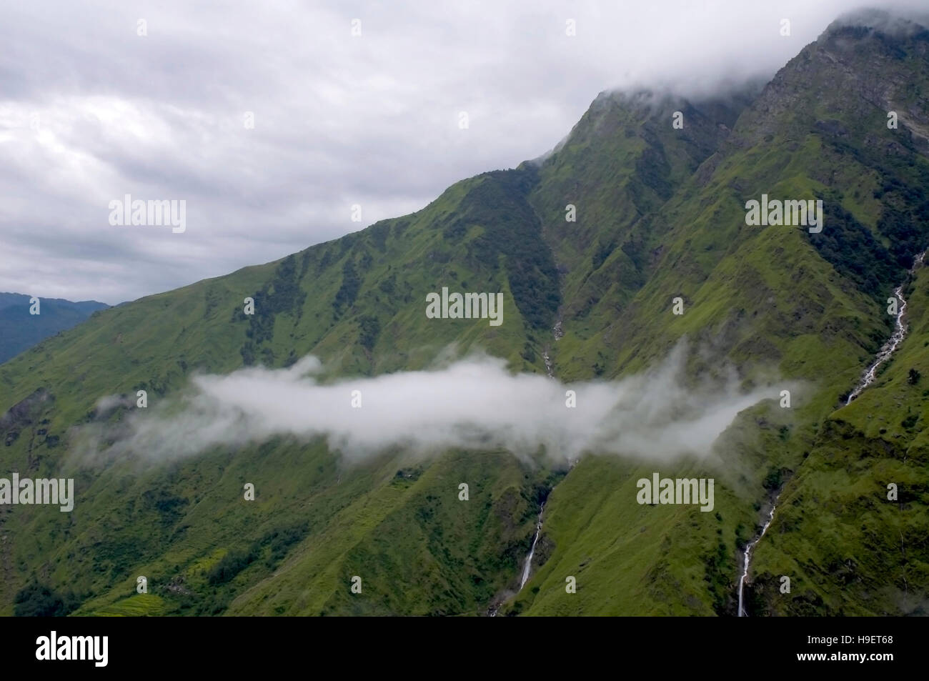 Mountain View, Uttaranchal, Indien. Stockfoto