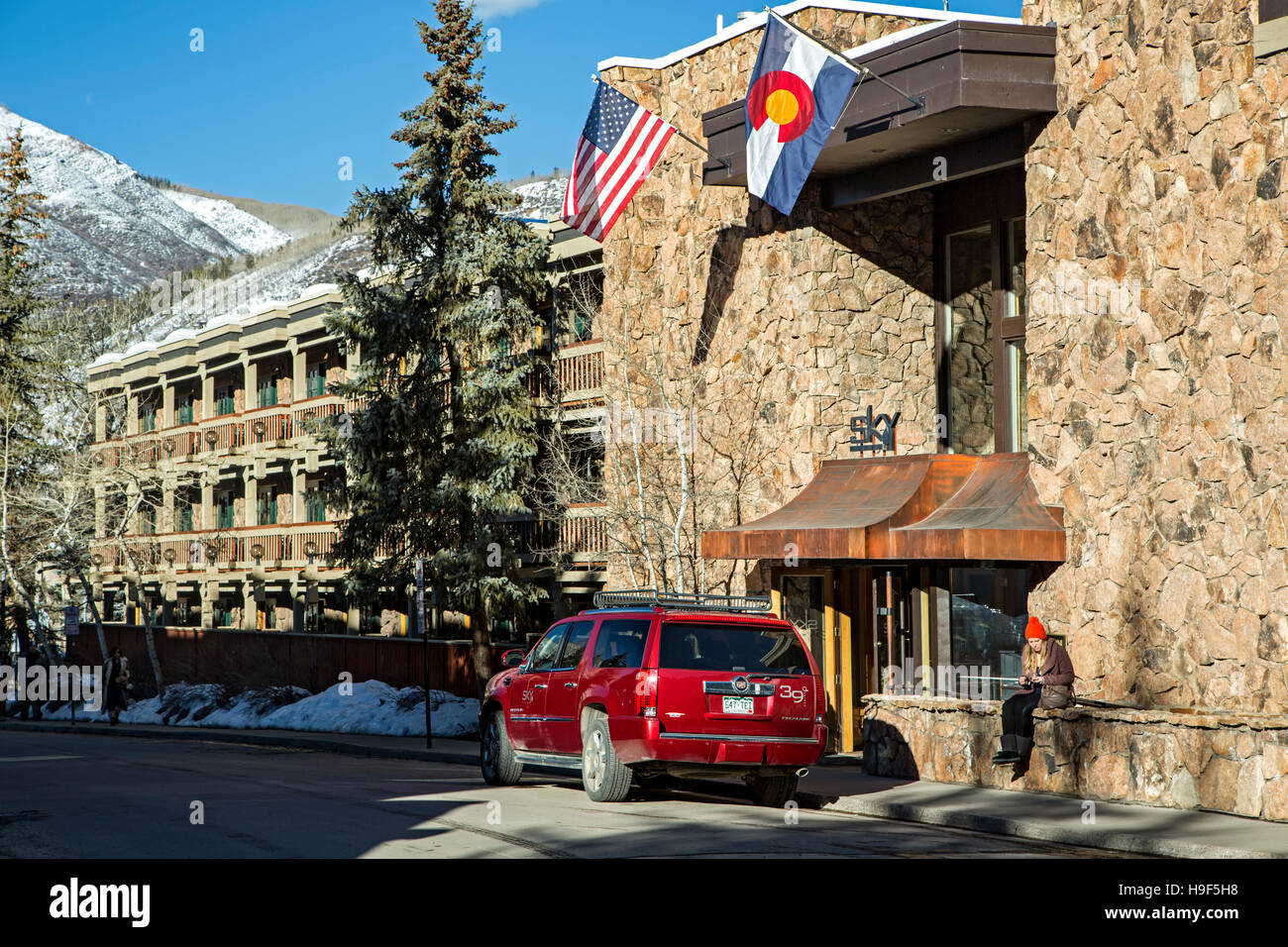 Sky Hotel in Aspen, Aspen, Colorado USA Stockfoto