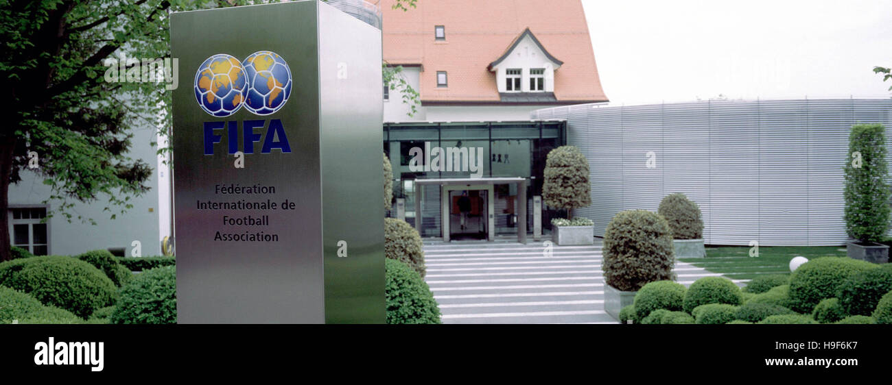 FIFA-Hauptsitz Verwaltungsrat des FOOTALL Zürich Schweiz 3. Juni 2002 Stockfoto