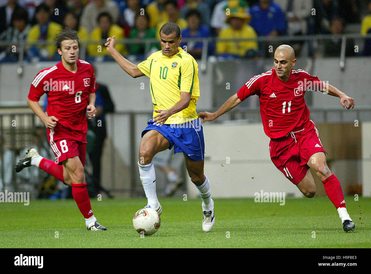 RIVALDO & HASAN SAS Brasilien V Türkei SAITAMA Stadion SAITAMA JAPAN 26. Juni 2002 Stockfoto