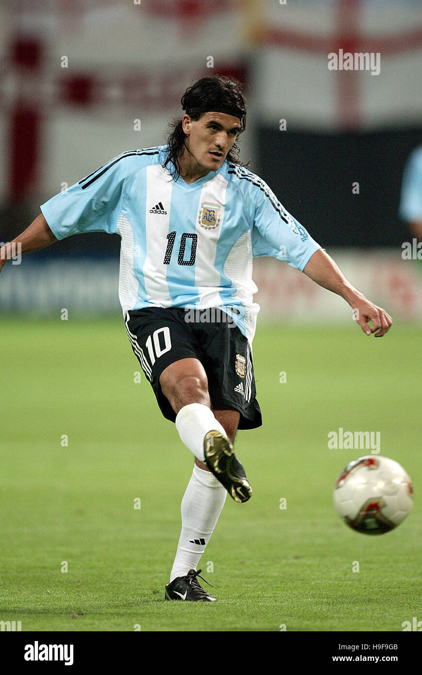 ARIEL ORTEGA Argentinien & RIVER PLATE FC SAPPORO DOME SAPPORO JAPAN 7. Juni 2002 Stockfoto