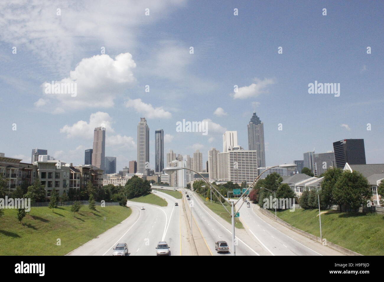 Skyline von Downtown Atlanta Stockfoto