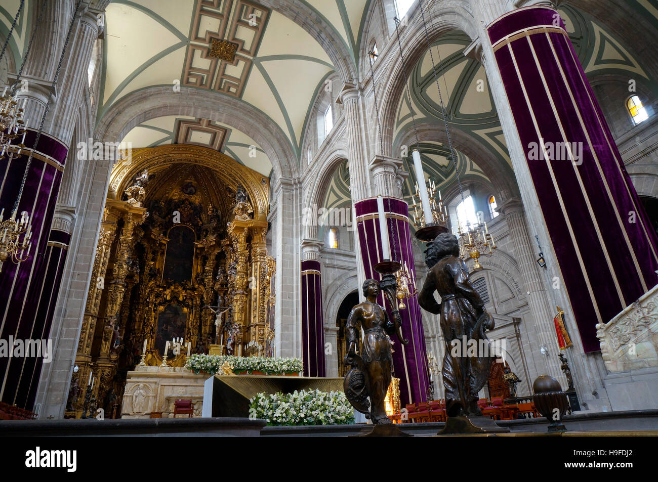 Metropolitan Kathedrale in Mexiko City, Mexiko Stockfoto