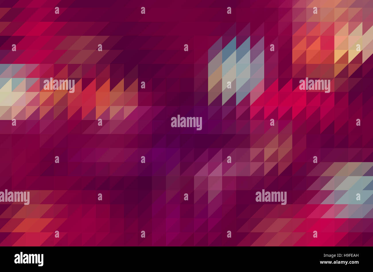 Bunte abstrakte Dreiecke Pixel Hintergrund Stockfoto