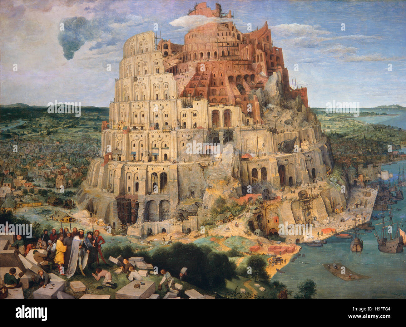 Pieter Brueghel (1525-1569) der Turmbau zu babel Stockfoto
