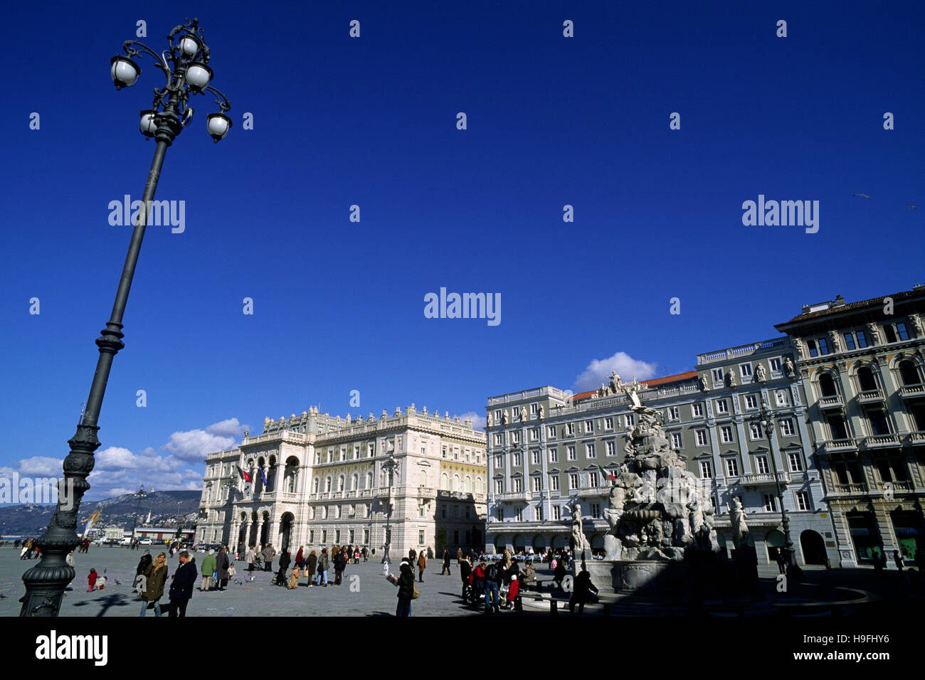 Italien, Friaul-Julisch Venetien, Triest, Piazza dell'Unità d'Italia Stockfoto