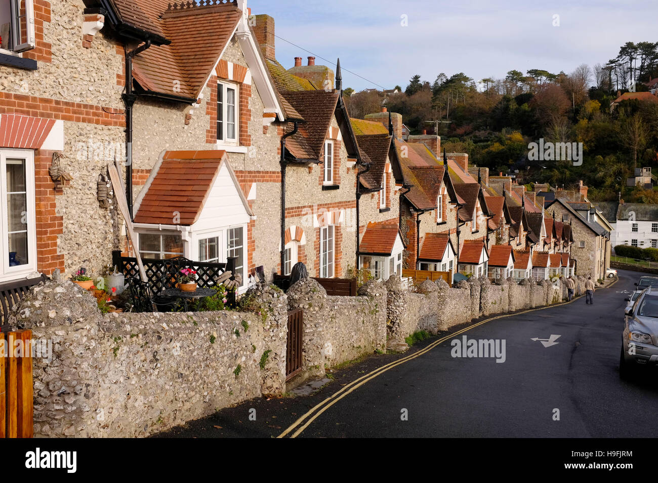 Malerische Bier in Südwestengland Devon UK November 2016 Stockfoto