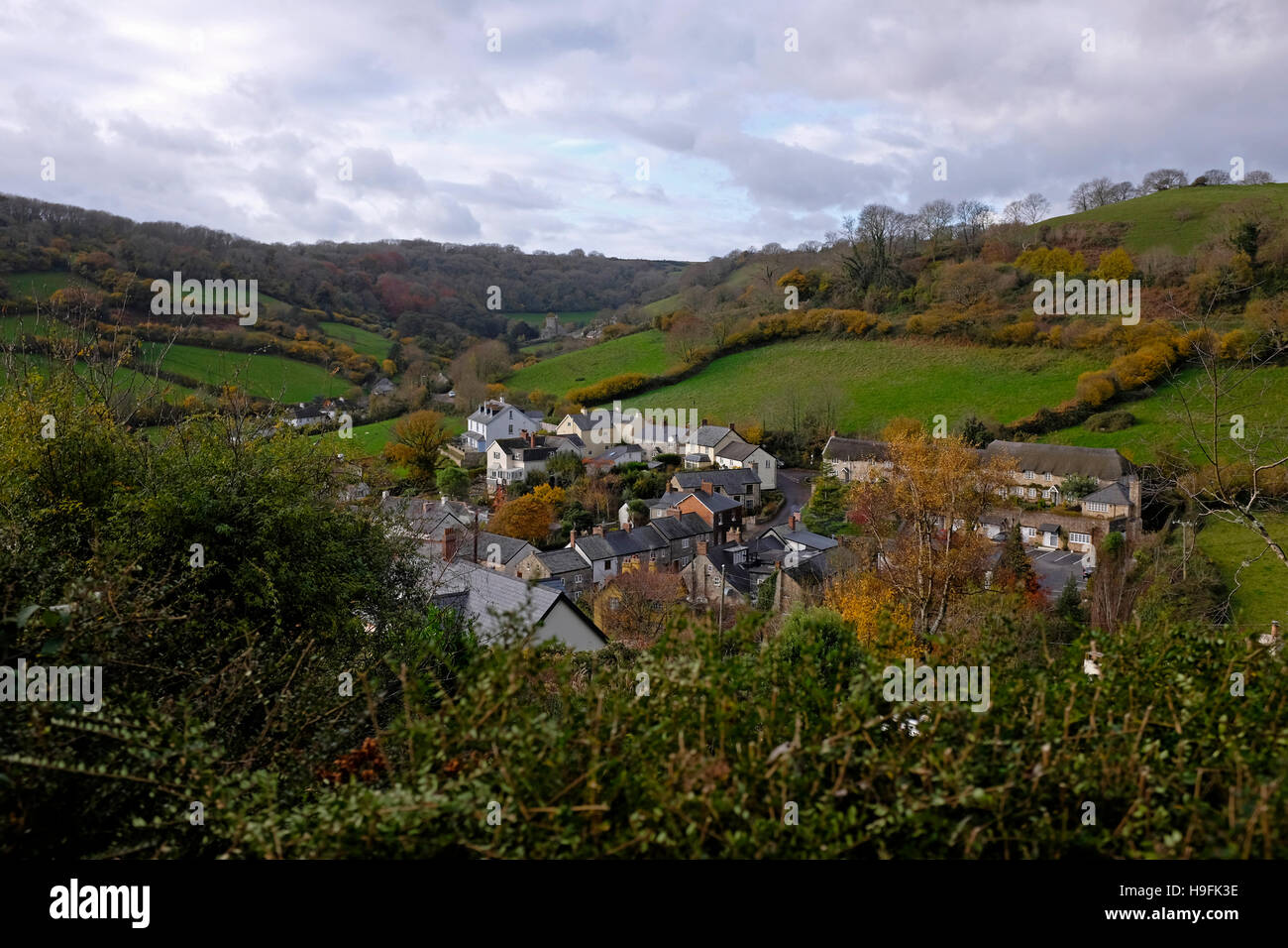 Die abgelegenen Dorf Branscombe in East Devon West Country UK Stockfoto