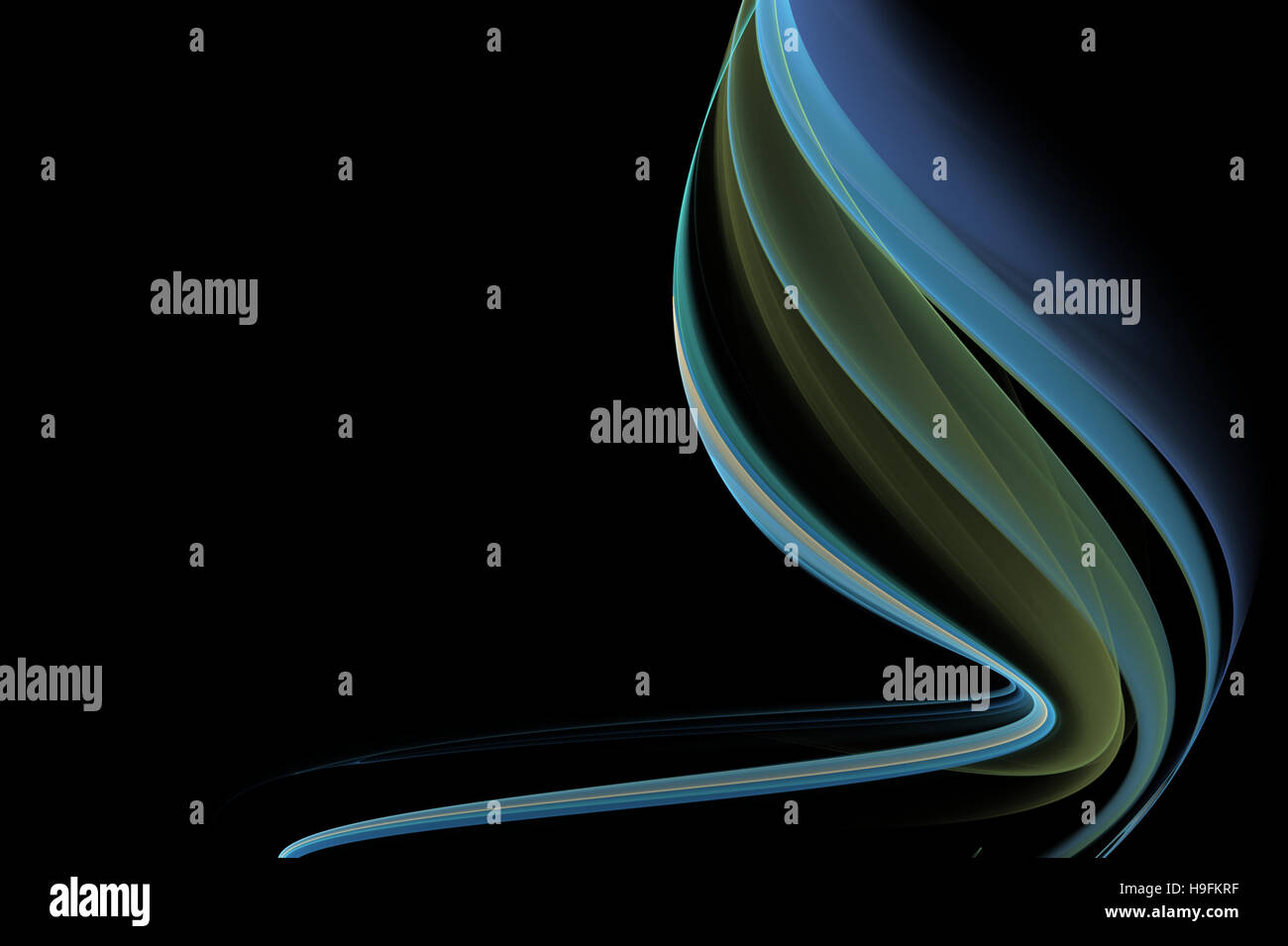 Fraktal-Wave-Serie. Optisch ansprechende Komposition von Fraktalen Sinuswellen und Farbe als Hintergrund dienen funktioniert auf Design, Mathematik und moderne t Stockfoto