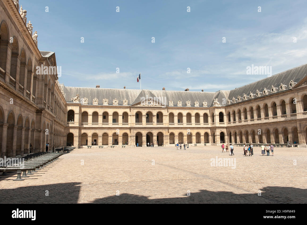 Les Invalides Museum in Paris Stockfoto
