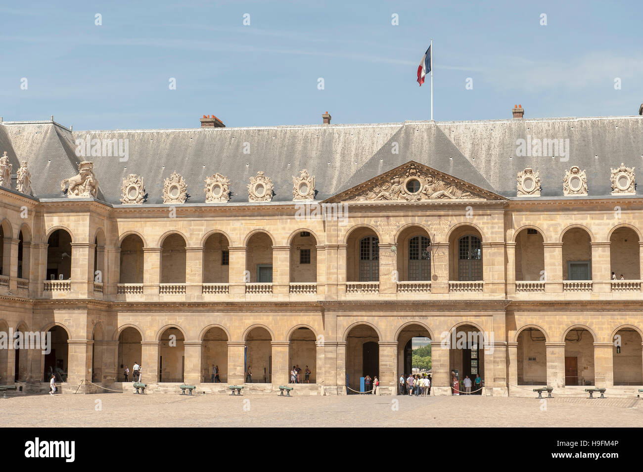 Les Invalides Museum in Paris Stockfoto