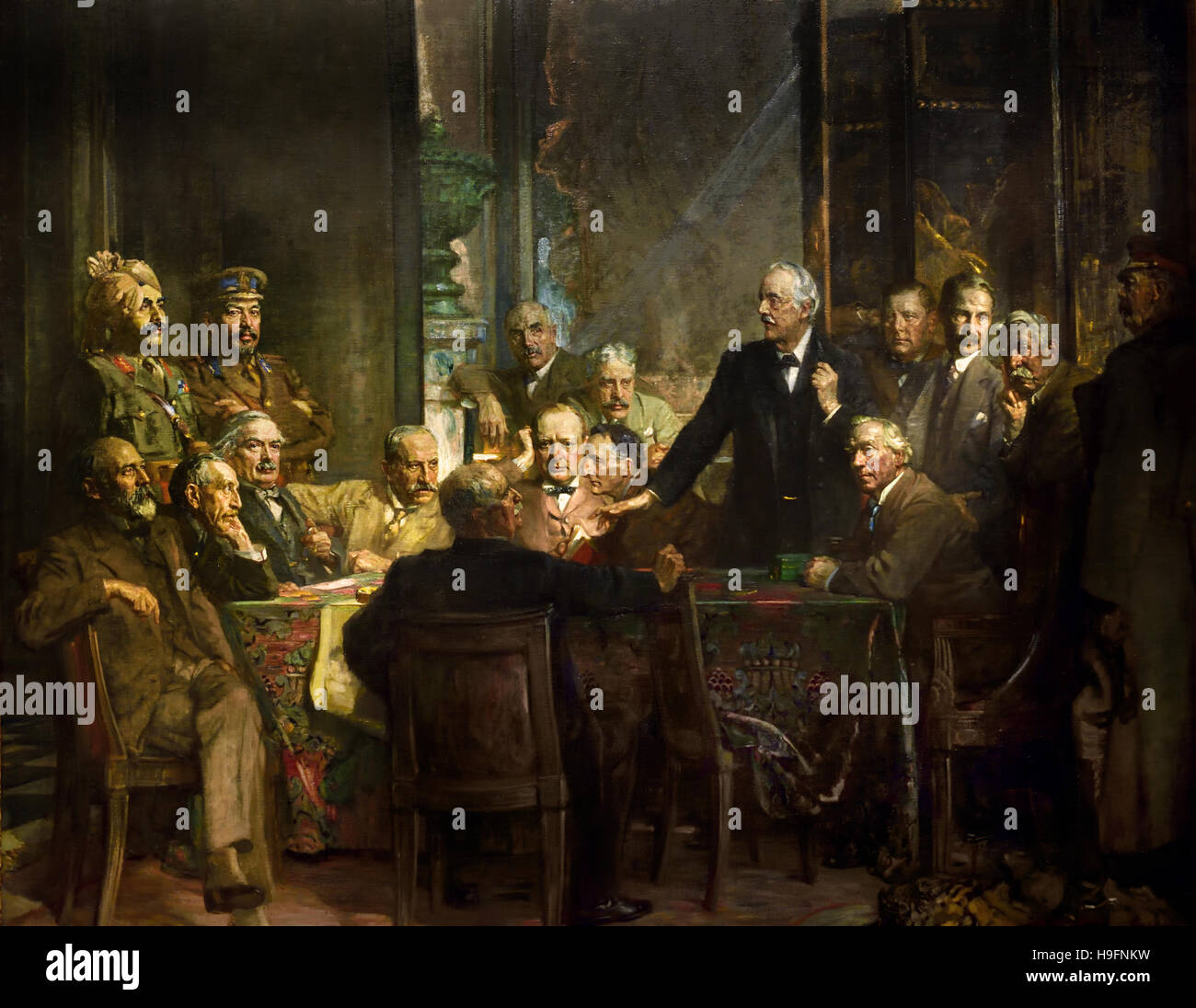Staatsmänner des ersten Weltkrieges 1914-1918 von Sir James Guthrie Maler 1924-1930 Englisch Stockfoto