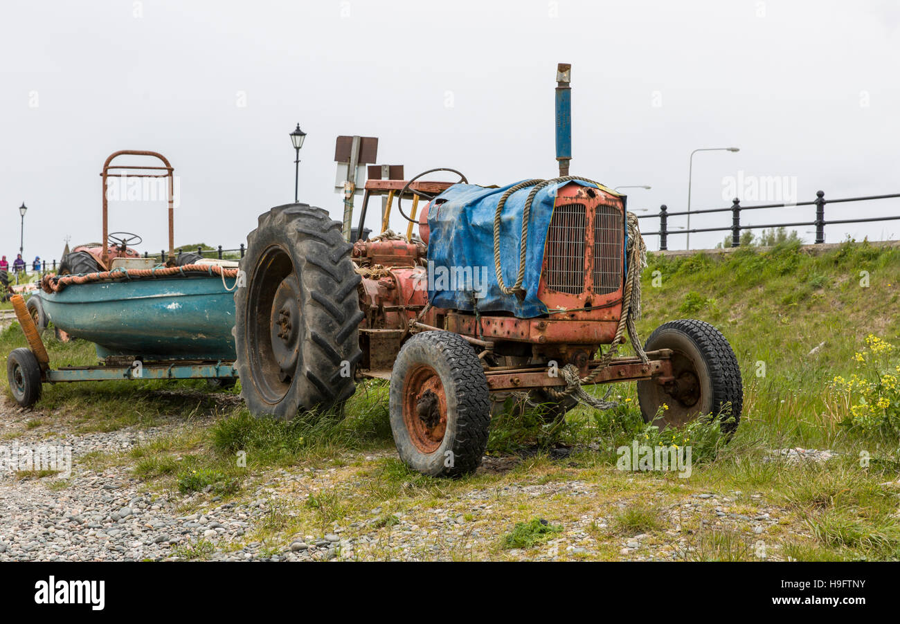 Lytham Herzmuschel Traktoren Stockfoto