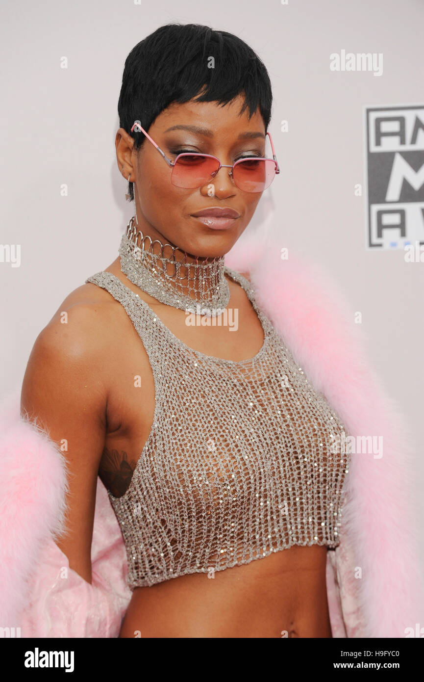 Keke Palmer kommt bei den 2016 American Music Awards am Microsoft-Theater im 20. November 2016 in Los Angeles, Kalifornien. Stockfoto