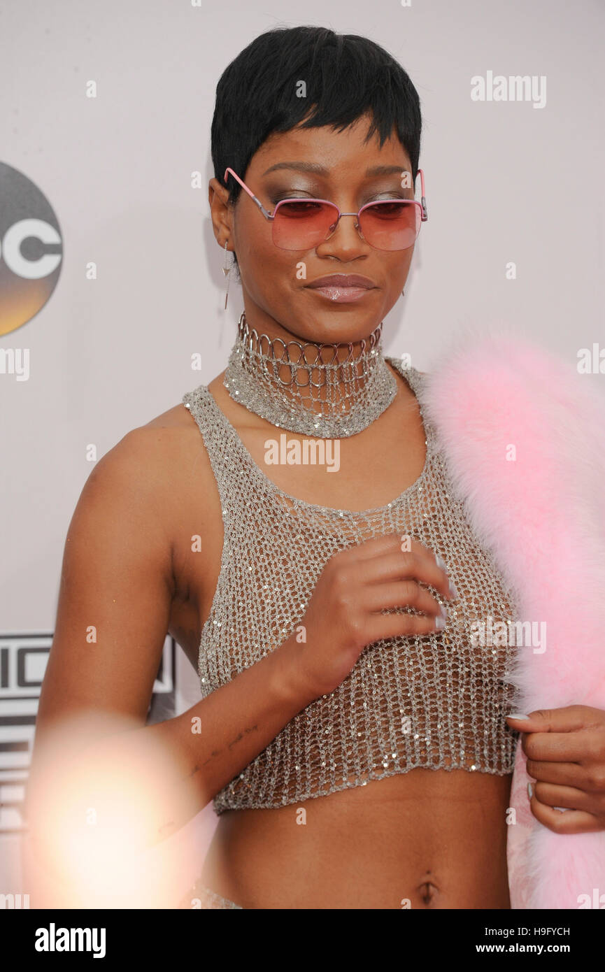 Keke Palmer kommt bei den 2016 American Music Awards am Microsoft-Theater im 20. November 2016 in Los Angeles, Kalifornien. Stockfoto