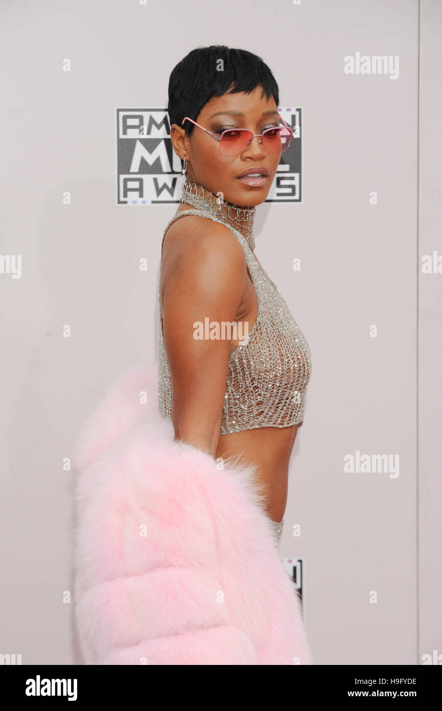 Keke Palmer kommt bei den 2016 American Music Awards am Microsoft-Theater im 20. November 2016 in Los Angeles, Kalifornien. Stockfoto