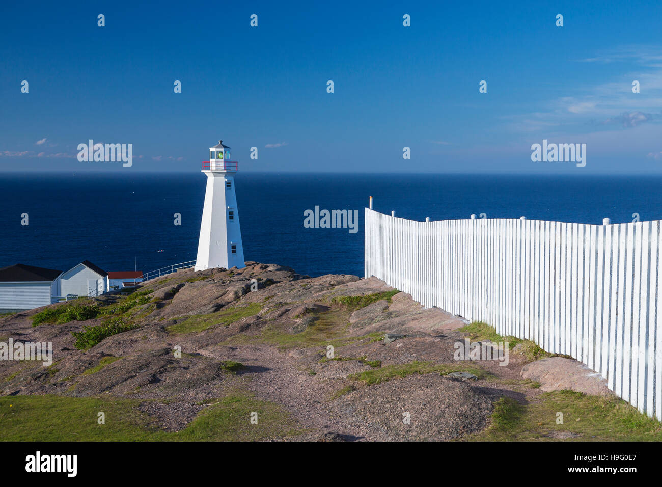 Das Cape Spear National Historic Site in der Nähe von St. John's Neufundland und Labrador, Kanada Stockfoto