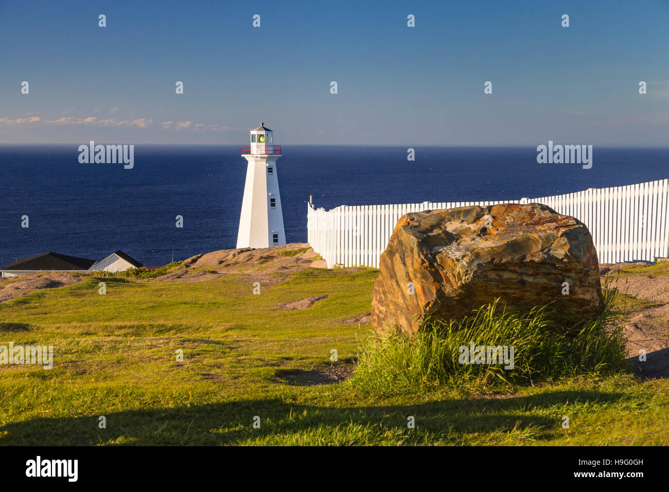 Das Cape Spear National Historic Site in der Nähe von St. John's Neufundland und Labrador, Kanada Stockfoto