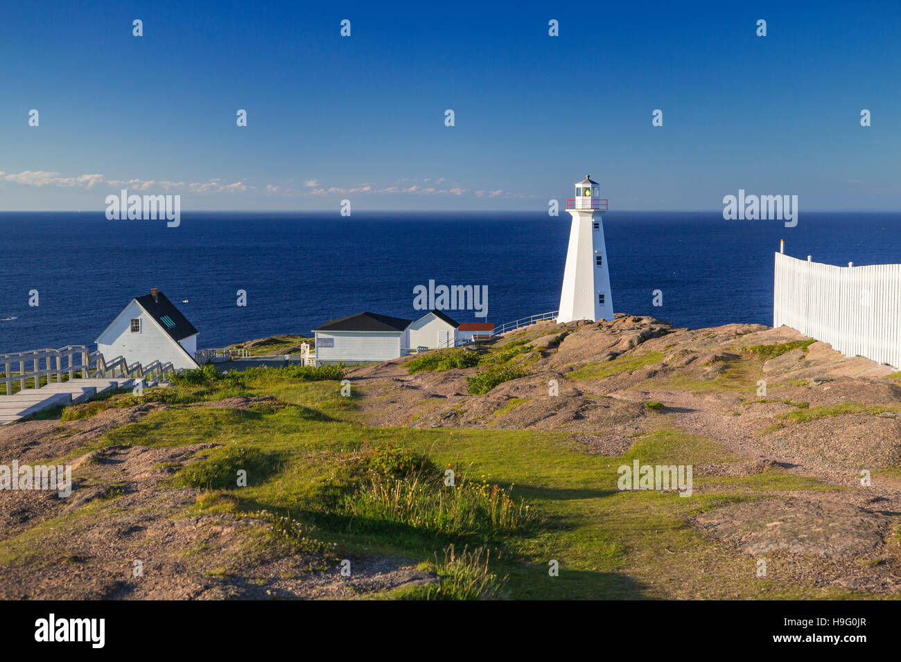 Das Cape Spear National Historic Site in der Nähe von St. John's Neufundland und Labrador, Kanada Stockfoto