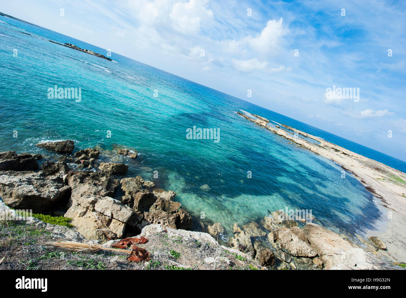 Küste der Halbinsel Karpas, Nord-Zypern. Stockfoto