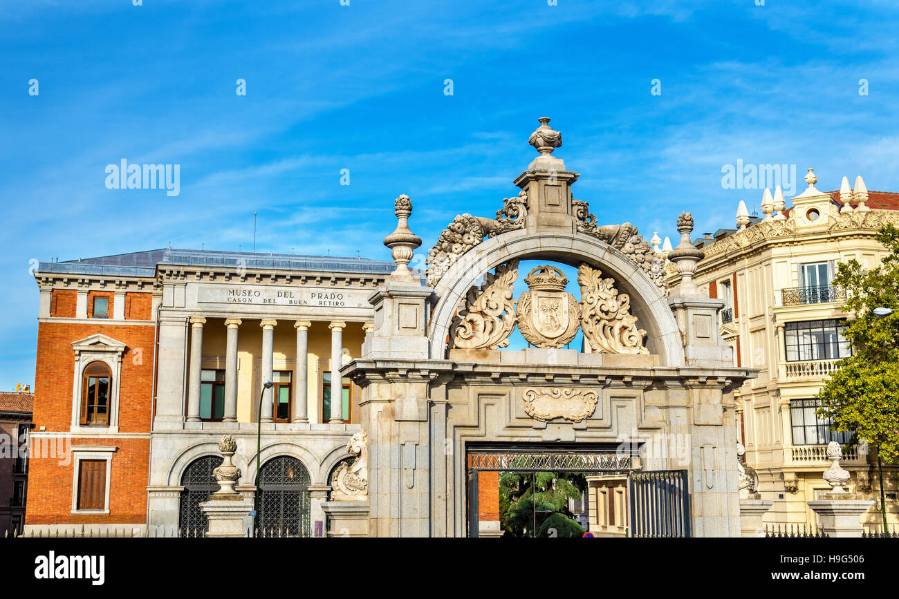 Cason del Buen Retiro in Madrid - Spanien Stockfoto