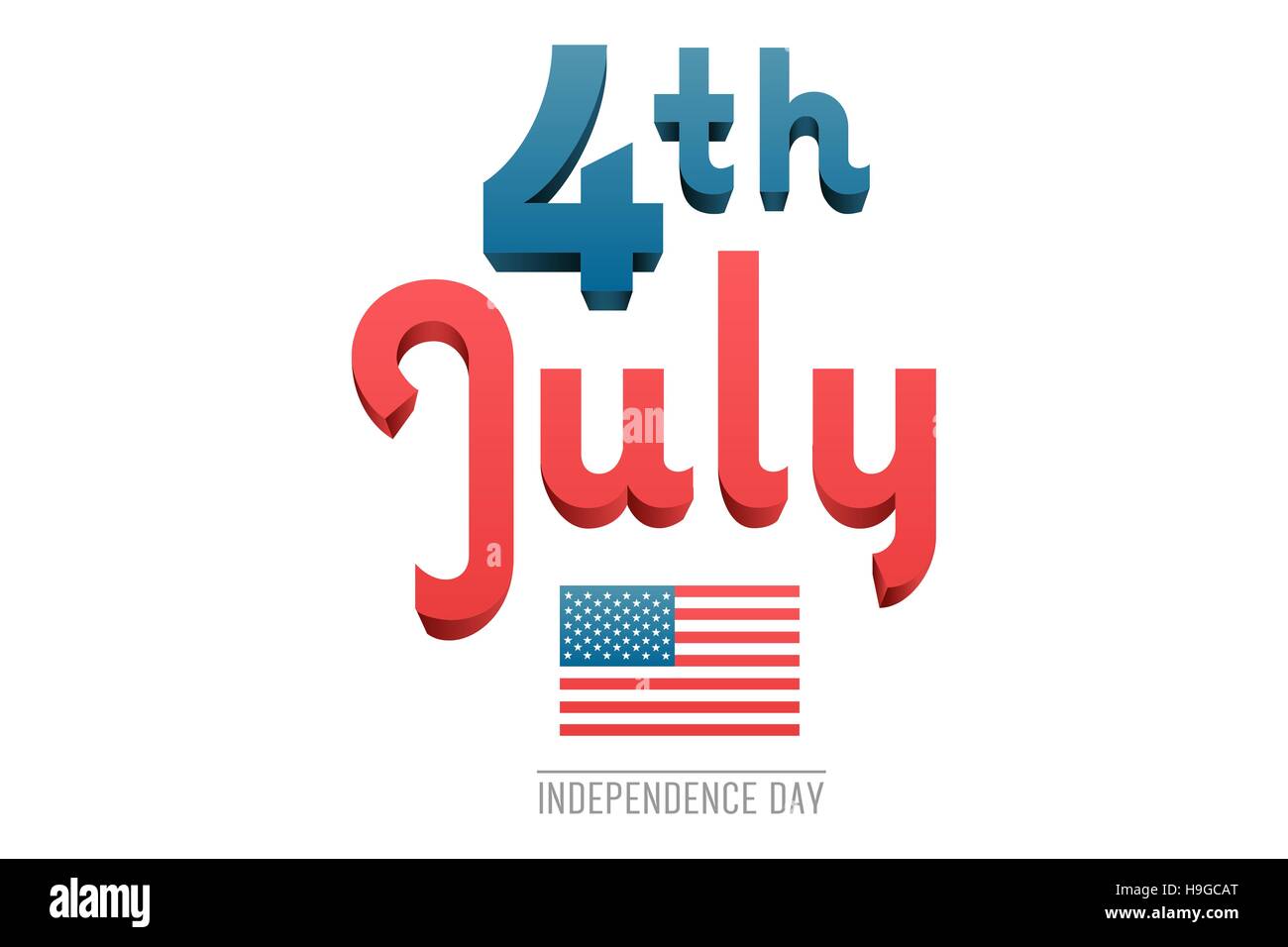 Independence Day-Grafik Stockfoto