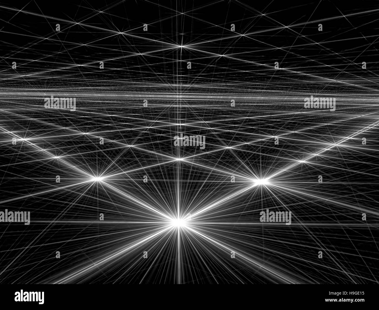 Helle Sterne - abstrakt Digital erzeugte Bild Stockfoto