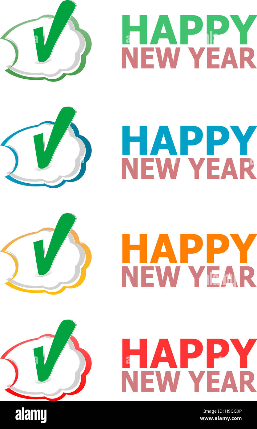 Glückliches neues Jahr Weihnachten Designelemente. Tolles Design-Element für Glückwunschkarten, Banner und Flyer. Stockfoto