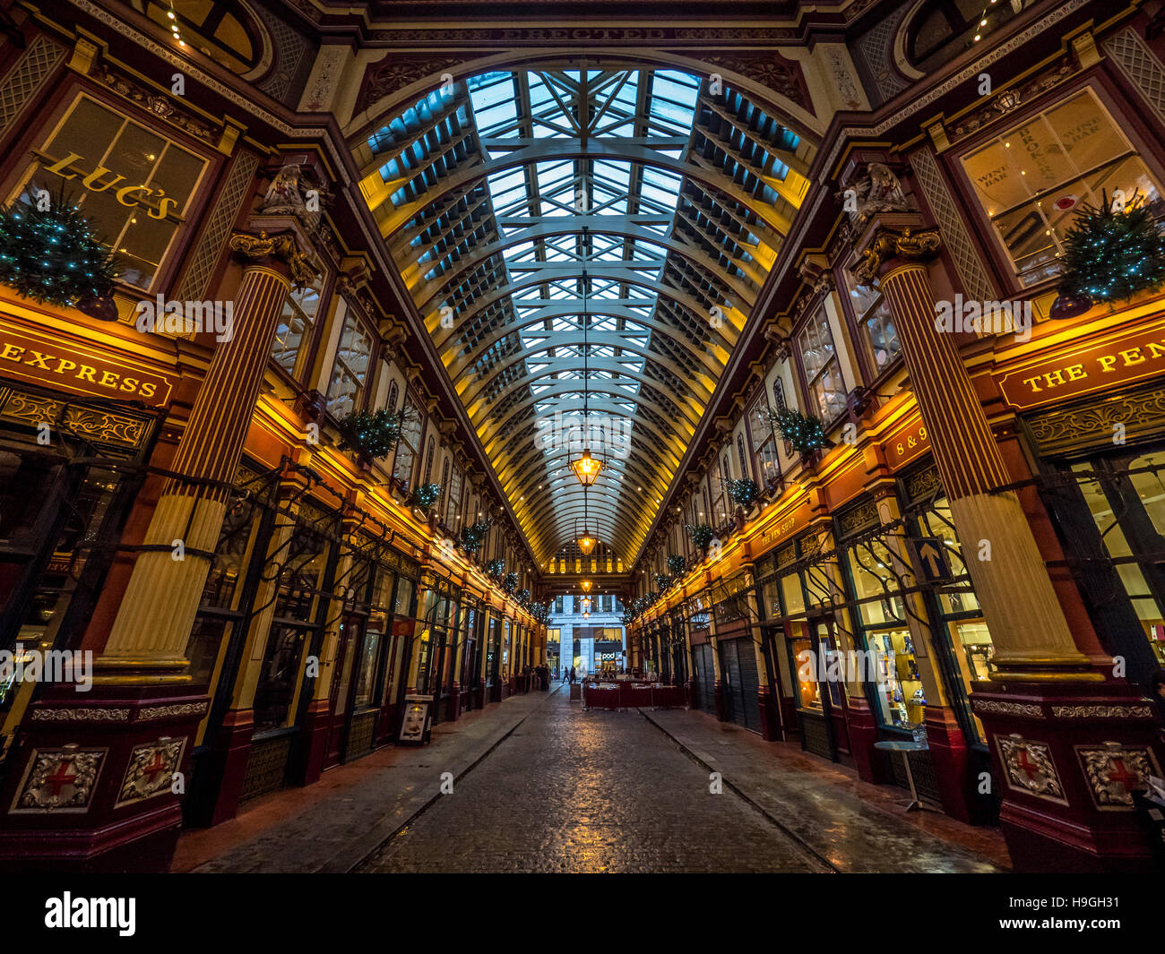 Leadenhall Market, London, UK. Stockfoto