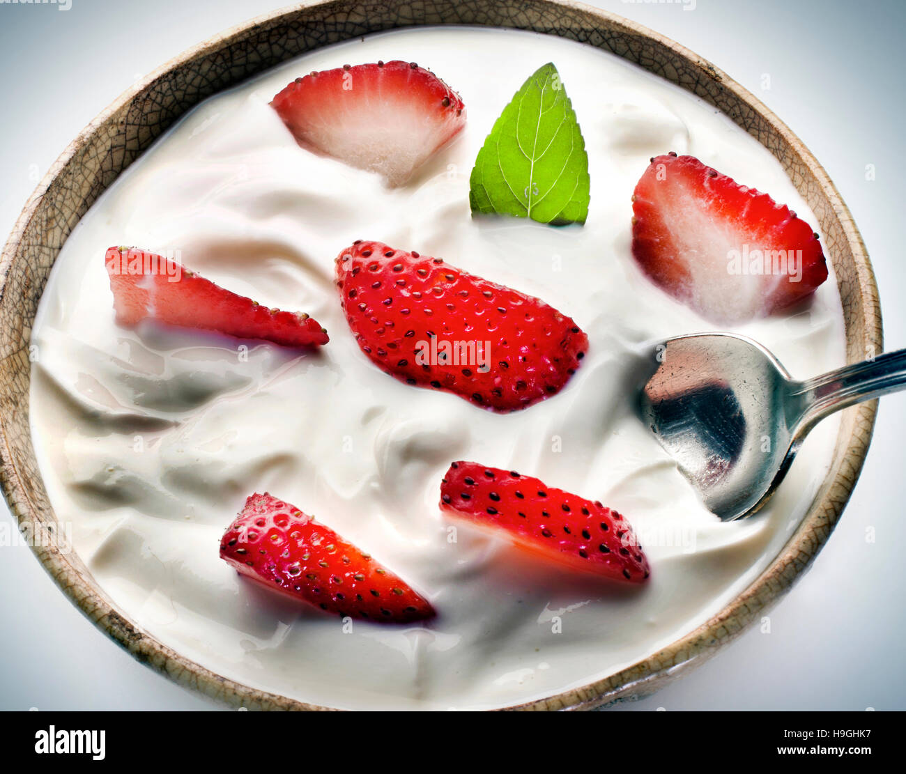 Joghurt Stockfoto